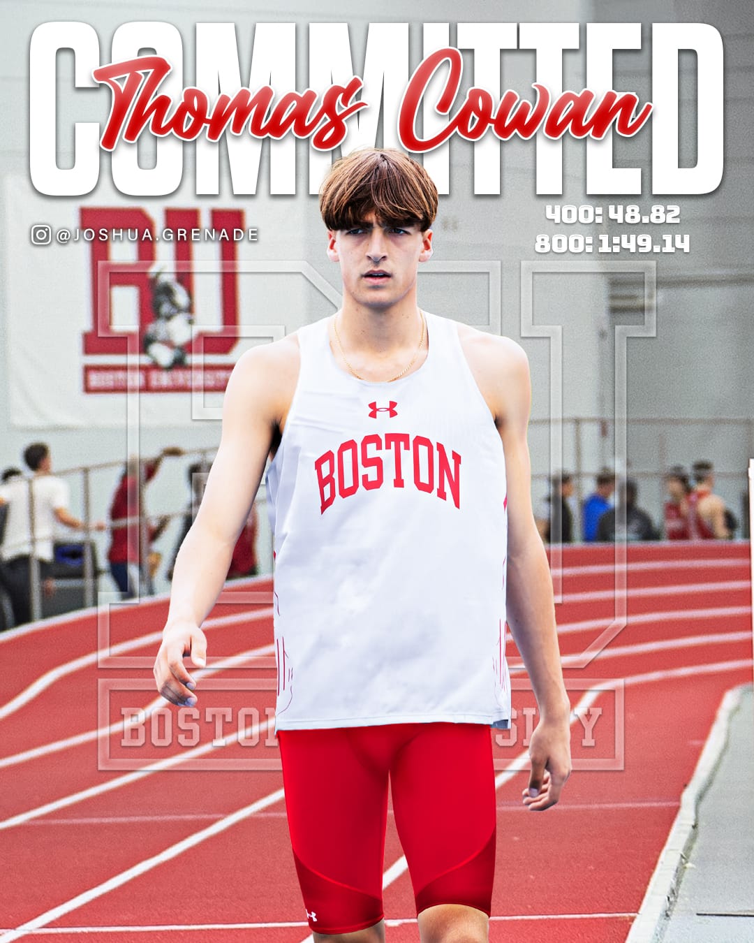 1:49 800 runner Thomas Cowan commits to Boston University